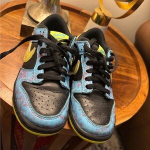 Nike Kids' Black and Light Blue Sneakers